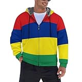 Transition Jacket Men's Fleece Sweat Jacket Material: Polyester, super weich und atmungsaktiv, angenehm zu tragen.Eigenschaften: Fleece-Hoodie-Jacke, lange Ärmel, Reißverschluss, Winter Sherpa Fleece dicker warmer Mantel, fortschrittliche 3D-Drucktechnologie, machen die Muster realistischer, heller, ohne Verblassen, Risse, Abblättern oder Abblättern, super Mode zum Stylen mit allem