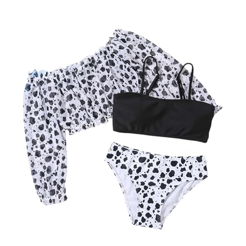 Maillot de bain bébé fille 3 pièces à manches longues pour plage et natation