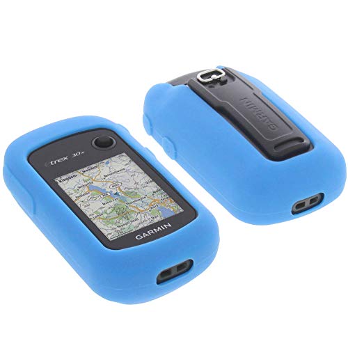 foto-kontor Funda Compatible con Garmin eTrex 30x Protectora Silicona Carcasa protección Azul