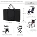 Explore Land Heavy Duty Chair Storage Bag for Folding Longue Zero Gravity Light Weight Transport Folding Rollator Walker (Black)