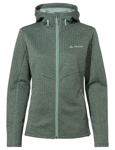 VAUDE Women's Skomer Hiking Hoody, Fleece Hoodie, agave, 38