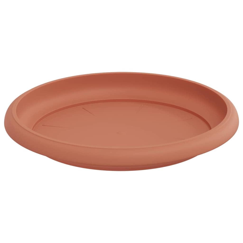 Doniczki na kwiaty, zestaw 24 sztuk, ceglana, Ø 19 x 16 cm, z tworzywa sztucznego, z otworami drenażowymi, trwałe, do użytku wewnątrz i na zewnątrz, do ogrodu, na balkon