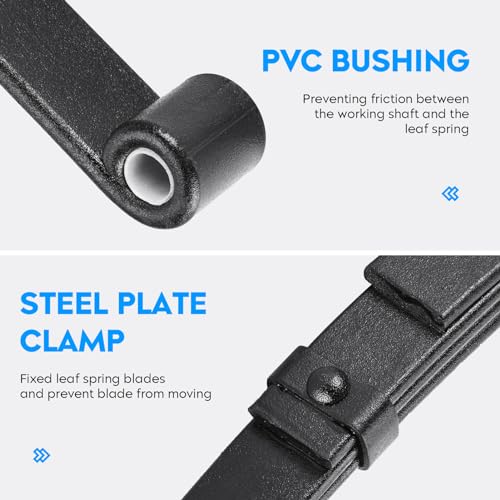 image for AEagle 4 Leaf 2500lb Capacity Double Eye Spring for 5000lb Trailer Axl