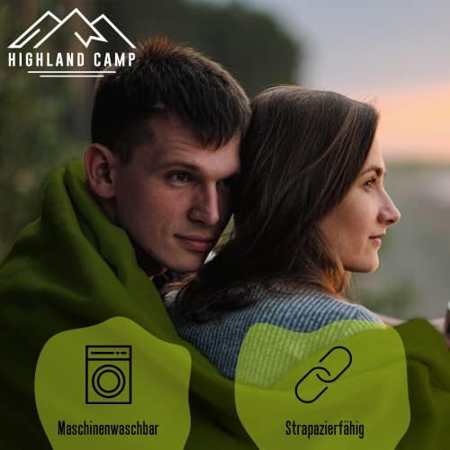Hüttenschlafsack von Highland Camp in Grün