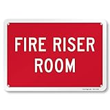 SmartSign 'Fire Riser Room' Sign | 7' x 10' Aluminum