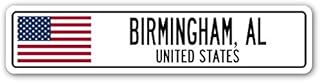 Birmingham, AL, United States Street Sign American Flag City Country Gift