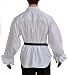 Hemad Camisa de algodón renacentista para Hombres - Gran Cuello y Encaje...