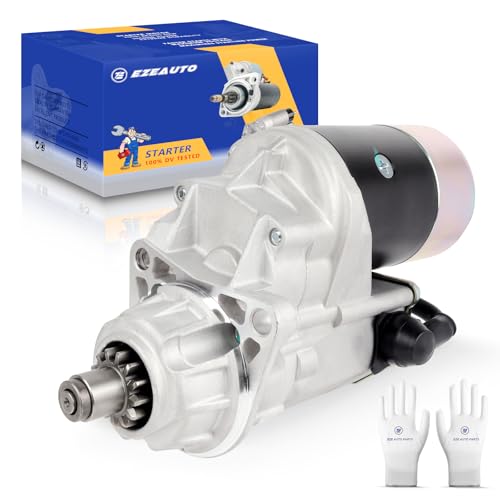 Ezexpreze Dodge Cummins Starter Replacement New for 1994-2002 Ram 2500 3500 5.9 L L6, 1994-on Cummins Diesl Engines B Series 5.9, 3921682 4746639 5016522AA R4741012 3604684NW 17548N D228080-2292
