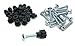Pet Carrier Bolt Fasteners - Black Nylon Nuts (20 Pack, 1-1/4" Medium Bolts)