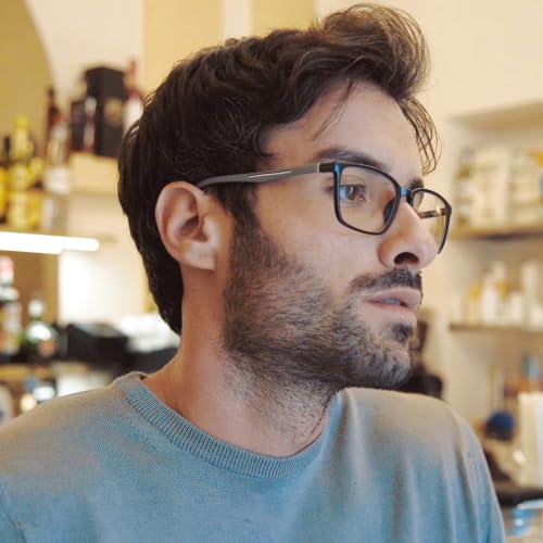 Miniatura 8 de Zenottic Gafas De Lectura Para Hombre - Filtro De Luz Azul Presbicia Montura Quadrada - Bisagras De Resorte Anti-Reflejantes Para Computadora Negro 1 X