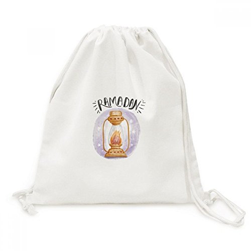Sac à dos cordon imprimé lanterne grange colorée en toile ultra résistante