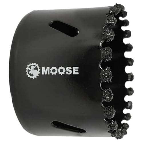 92mm Moose Powergrit Holesaw for 90mm Downlight Cement Sheet and Plaster