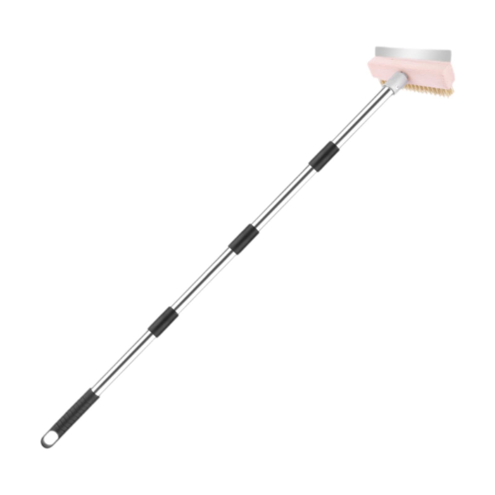 Cepillo para Horno de Pizza Cepillo Barbacoa Cepillo Grill Cepillo Limpiador con Cabezal Metálico Ancho 18cm Mango Largo Secciones Ergonomía Cobre, 1.6 Millones