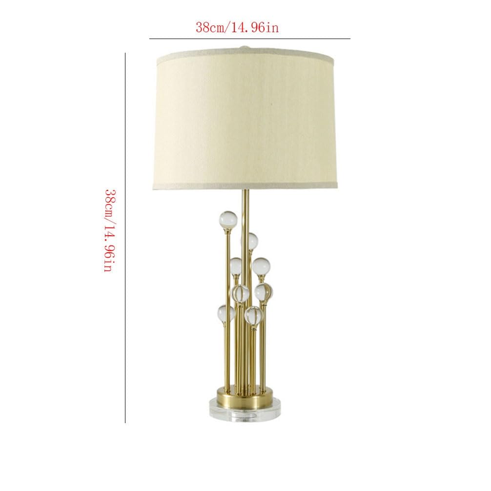 Lampka nocna dekoracyjna lampa stołowa prosta i elegancka lampa stołowa, do atmosfery sypialni, kryształowa dekoracja salonu nowoczesna lampa dekoracyjna dla Zuhause