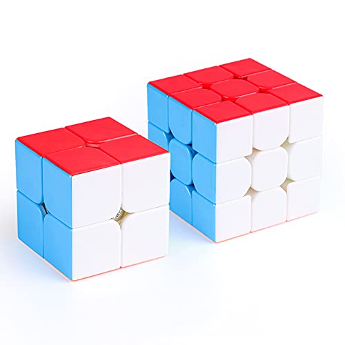 MoYu Magic Cube Speed Cube Set Bundle 2x2x2 3x3x3, Easy Turning 3D Puzzle Cube Games Toy Gift for Kids Adults, Pack of 2 MoYu Magic Cube Speed Cube Set Bundle 2x2x2 3x3x3, Easy Turning 3D Puzzle Cube Games Toy Gift for Kids Adults, Pack of 2