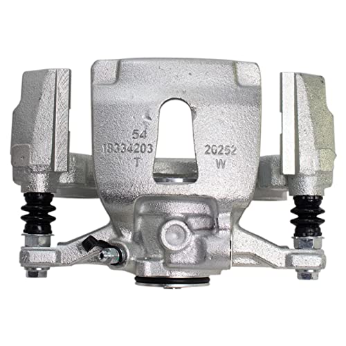Image of TRQ Rear Brake Pad, Caliper, & Rotor Kit Ceramic Premium G-Coated Compatible with 2015-2017 Ford F-150