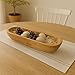 Well Home Teak Root Wood Canoe Bowl 40 x 11 x 7 cm