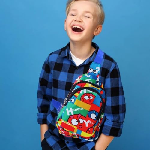 Image of Cots and Cuddles 1pcCartoon Print Colourful Cross body Bags for Boys and Girls Kids School, Picnic, Return Gifts, Office (1pc Crossbody bag)