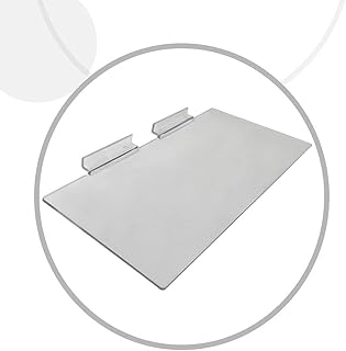 DBM IMPORTS 100 PCS 4' x 10' Slatwall Shoe Shelf Flat Styrene Display Fixture - Clear Acrylic