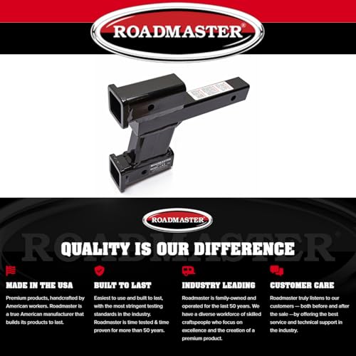 Roadmaster 077-6 Dual Hitch Receiver with 2 Inch and 6 inch Offsets