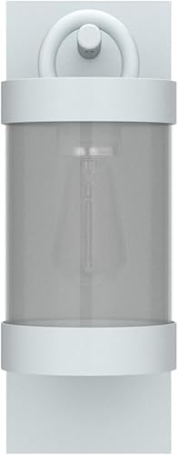 Miniatura 4 de Lámpara de pared blanca para porche al aire libre, del atardecer al amanecer, accesorio de iluminación exterior grande de 13 pulgadas para la puerta