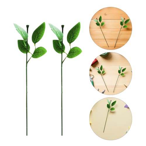 Tallos de rosas artificiales moldeables de 40 cm para arreglos estables sin marchitar 7