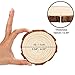 Kurtzy Rodajas de Madera sin Acabado Círculos de Madera Natural (Pack de...