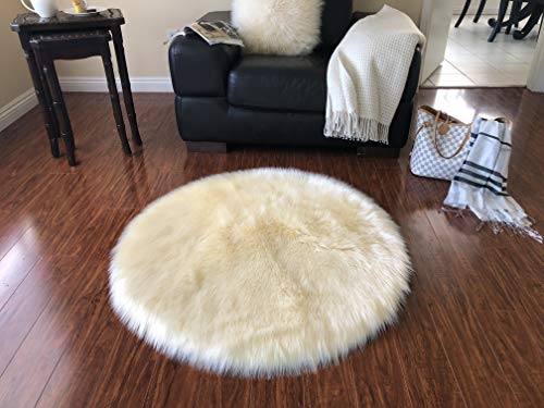 LAMBZY Faux Sheepskin Super Soft Hypoallergenic Rug Plush Fur, Luxury
