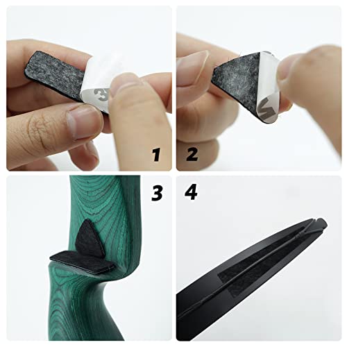 Obert Archery Bow String Silencers Set Leather Arrow Rest Plate Adhesive Bow Silencer Strip For Recurve Bow Traditional Longbow #TOP5