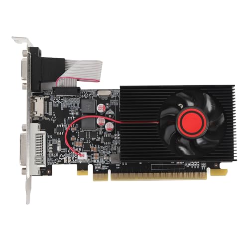 Tarjeta gráfica GT610 1GB con condensadores sólidos estables y bajo consumo para puerto PCI Express