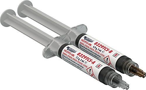 MG Chemicals 8329TCS Thermal Conductive Adhesive, Slow Cure, 15 g, 2 Dispeners, 8329TCS-6ML, 6 mL Kit,Dark Grey