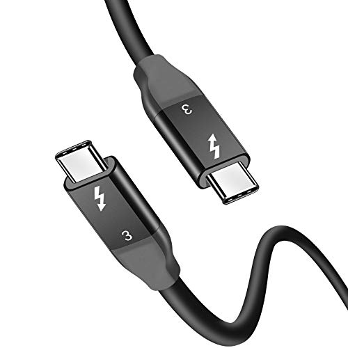 Onvian Thunderbolt 3.0 Cable 3ft (USB-C to USB-C) Supports 100W (20V, 5A) Charging / 40Gbps Data Transfer Compatible with USB 3.1 Gen 1 and 2 [Thunderbolt 3 Certified]