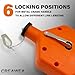 CREAWEA 2PCS Heavy Duty Chalk Line, Professional Construction Marking Tool, 100-Foot Line, Ergonomic Design, for Measuring and Layout (Orange), Chalk Not Included