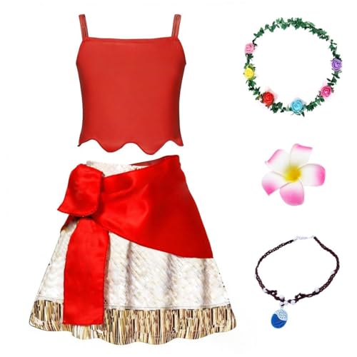 WonderBabe Little Girls Adventure Costumes Skirt Set Princess Dress Up Hallowee Outfit Kids Fancy Birthday Party Dress