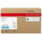 Material: cartón AgfaPhoto Tóner láser sustituye a HP CF531A, 205A, 900 páginas, Color Azul Cian (para Uso en HP LJ Color Pro MFP M180)
