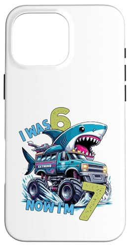 I was Six Now I'm Seven Shark 67 Meme 7th Birthday Boys Kids �X�}�z�P�[�X iPhone 16 Pro Max �p