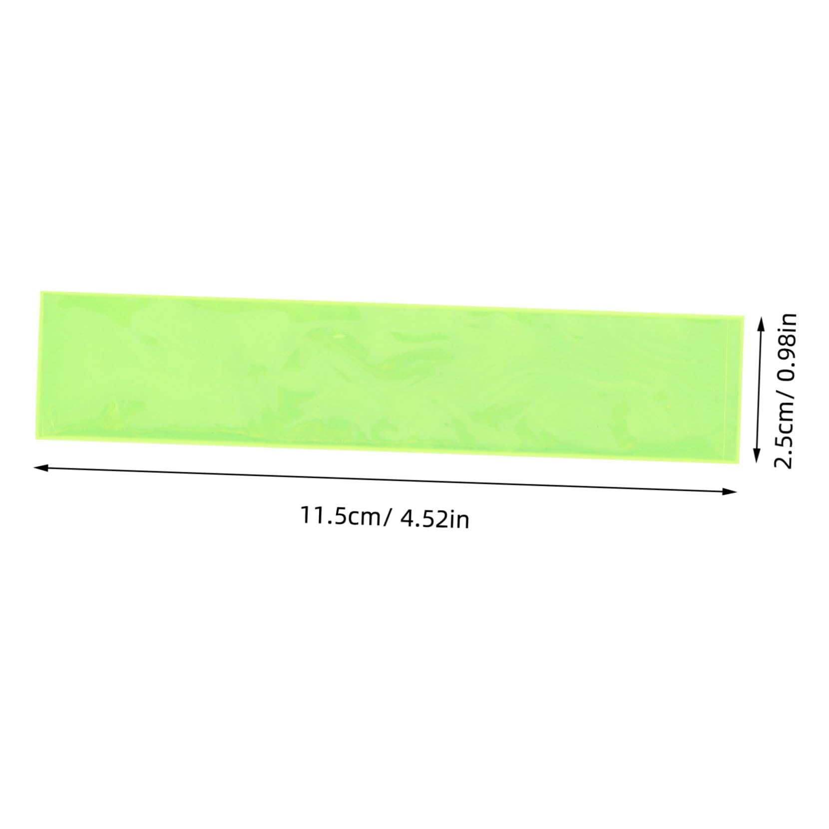 SEWACC 1 Sheet Reflective Stickers for Backpacks and Helmets High Visibility Adhesive Strips for Bikes and Hard Hats Durable Design Fluorescent