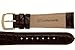 JP Leatherworks Mens Alligator Grain Watchband Brown 18mm Watch Band