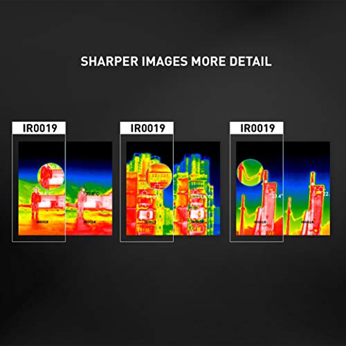 PerfectPrime IR0019, Infrared (IR) Thermal Imager & Visible Light Camera with IR Resolution 76,800 Pixels & Temperature Range from -4~572°F, 9 Hz Refresh Rate