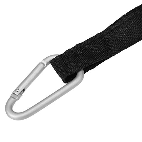 Andoer Trela ​​de caiaque de 1,5 m Elastic Paddle Vara de pesca Corda de segurança com mosquetão Ace