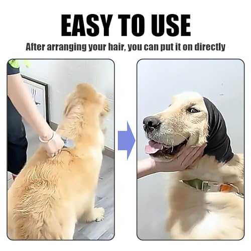 2 Stück Haustier warme Ohrenschützer, waschbare weiche Haustiermütze, Anti-Lärm-Hunde-Ohrenschützer, Hundehalsband, Gehörschutz-Ohrenschützer für Katzen und Hunde