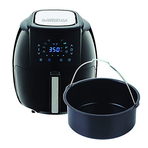 GoWISE USA 5.8 Quart 8-in-1 Air Fryer XL: Crisp, Fry, Bake, Roast, Grill, and More!