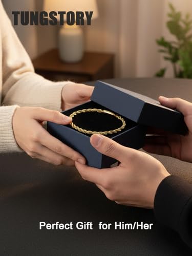 Pulsera de cadena cuerda 4mm para hombre y mujer miniatura 6