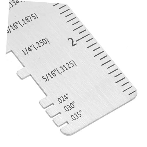 Herramienta de Medición de Calibre de Alambre de Acero Inoxidable 2pcs con Alta Precisión para Metalurgia, Doble Cara Redonda miniatura 3