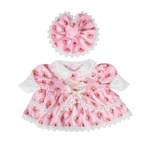 Costumes d'oies de porche rétro à dentelle florale et manches bouffantes deux pièces