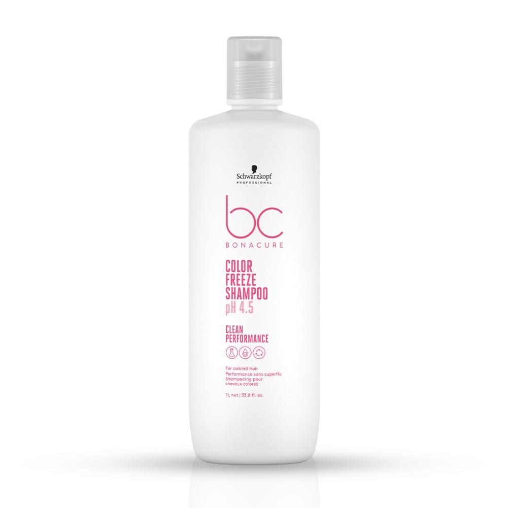 Schwarzkopf Professional Bonacure Color Freeze Shampoo pH 4.5 | For Color-Treated Hair | Suitable for Men & Women (1000ml )