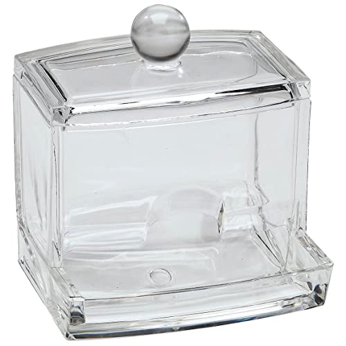 Fox Valley Traders Clear Acrylic Cotton Swab Dispenser