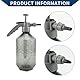 Hihaha Sprühflasche/Außengartensprüher für Garten, Innen- und Außenbereich Gartenarbeit Hausreinigung/Einstellbarer Kunststoff 2L / 1 Stück Grau