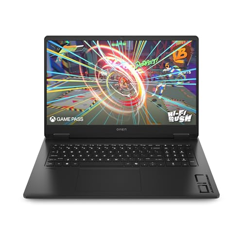 HP OMEN 17-db0001sf, Ordinateur Portable, AMD Ryzen 9 8945HS, 32 Go RAM, 1 TB SSD, Nvidia RTX 4060 8 Go, Écran 17.3' FHD IPS 144 Hz Antireflet, Windows 11, PC gamer, Clavier AZERTY, Noir