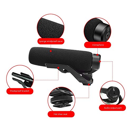 Microphone cardioïde pour interview vidéo et direct sur smartphone en extérieur comme en studio - 6